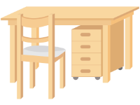 勉強机と椅子