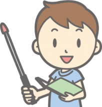 説明する男の子